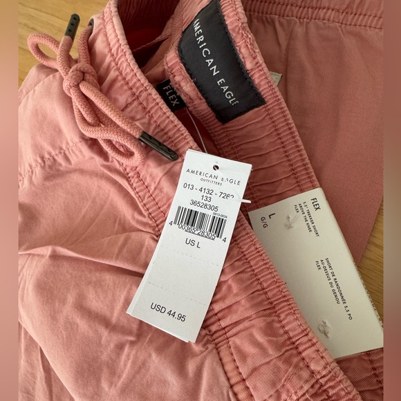 Men’s American Eagle 5.5” Trekker Short L Large Salmon Pink Above the Knee NWT - Picture 6 of 6